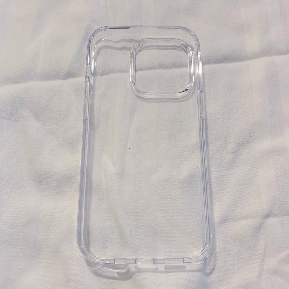Clear iPhone 14 Pro Case with Tempered Glass